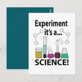 Wetenschapsexperiment Het is een wetenschap Briefkaart (Voorkant / Achterkant)