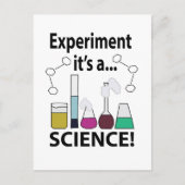Wetenschapsexperiment Het is een wetenschap Briefkaart (Voorkant)
