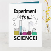 Wetenschapsexperiment Het is een wetenschap Kaart (Gele Bloem)