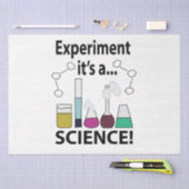 Wetenschapsexperiment Het is een wetenschap Tissuepapier (Craft)