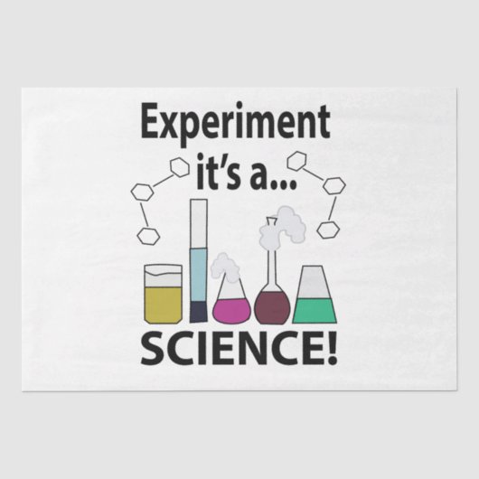 Wetenschapsexperiment Het is een wetenschap Tissuepapier (Voorkant)