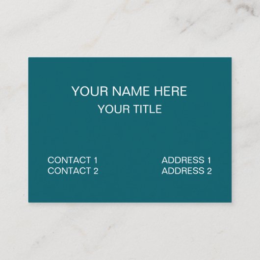 Wetenschapsexperiment Het is een wetenschap Visitekaartje (Achterkant)