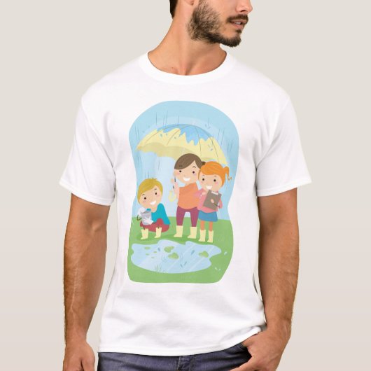 Wetenschapsexperiment in het Mannen T-shirt van Ra (Voorkant)