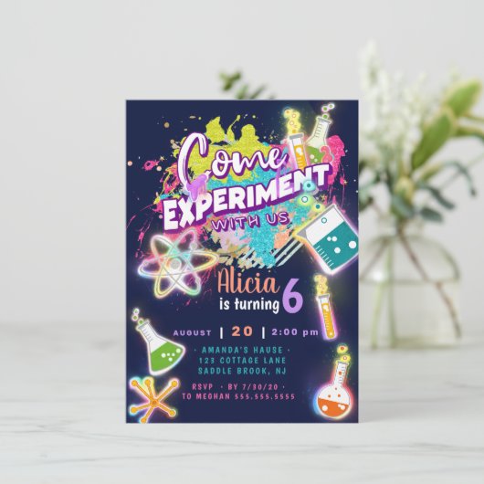 Wetenschapsexperiment Kaart (Staand voorkant)