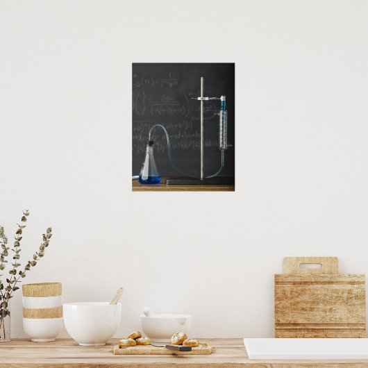 Wetenschapsexperiment voor het bord poster (Keuken)