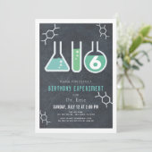 Wetenschapsexperiment Zwarte schoolbordverjaardag Kaart (Staand voorkant)