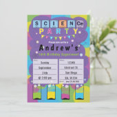 Wetenschapsfeest - Kinder themafeest Kaart (Staand voorkant)