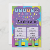 Wetenschapsfeest - Kinder themafeest Kaart (Voorkant)