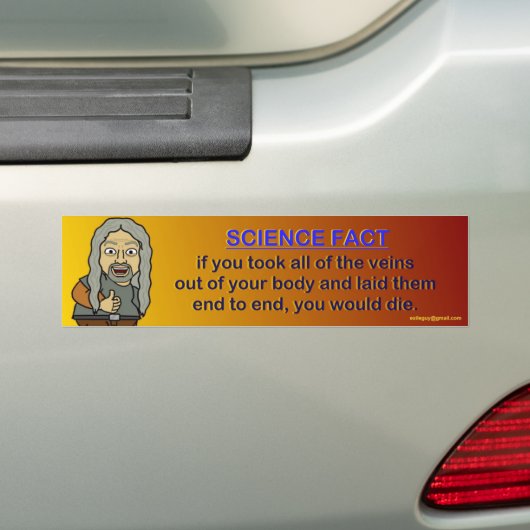 wetenschapsfeit bumpersticker (Op auto)