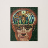  Wetenschapsfiche, Alien Brain in Laboratory Legpuzzel (Verticaal)