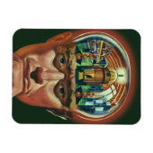 Wetenschapsfiche, Alien Brain in Laboratory Magneet (Horizontaal)