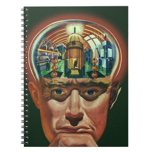 Wetenschapsfiche, Alien Brain in Laboratory Notitieboek (Voorkant)