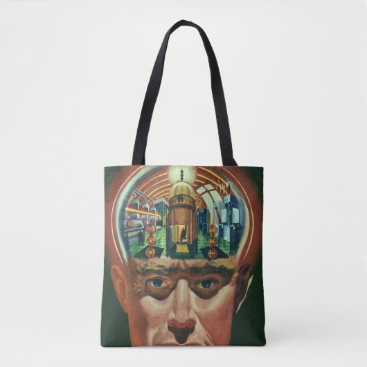  Wetenschapsfiche, Alien Brain in Laboratory Tote Bag (Voorkant)