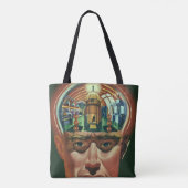  Wetenschapsfiche, Alien Brain in Laboratory Tote Bag (Achterkant)