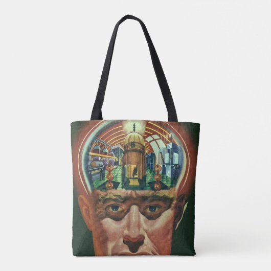  Wetenschapsfiche, Alien Brain in Laboratory Tote Bag (Achterkant)