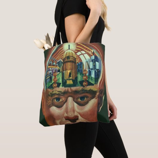  Wetenschapsfiche, Alien Brain in Laboratory Tote Bag (Dichtbij)