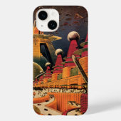  wetenschapsfiche Futuristic City Flying Car Case-Mate iPhone Case (Achterkant)