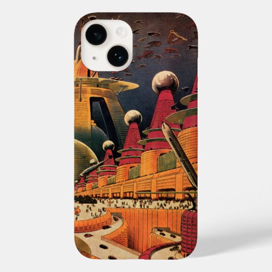 wetenschapsfiche Futuristic City Flying Car Case-Mate iPhone Case (Achterkant)