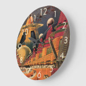  wetenschapsfiche Futuristic City Flying Car Grote Klok (Hoek)