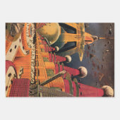 wetenschapsfiche Futuristic City Flying Car Inpakpapier Vel (Voorkant 2)