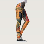 wetenschapsfiche Futuristic City Flying Car Leggings<br><div class="desc">Veel plezier met beweging in deze nette, comfortabele leggings! Of blijf in stijl en ontspan je na een lange dag. Kute alledaagse broeken. Vintage illustratie reis en transport science fiction afbeelding met een klassiek stripboek retro Sci Fi stadscentrum met een stad van de toekomst . De architectonische gebouwen zijn gevormd...</div>