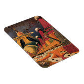  wetenschapsfiche Futuristic City Flying Car Magneet (Rechterzijde)