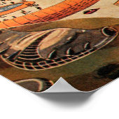 wetenschapsfiche Futuristic City Flying Car Poster (Hoek)