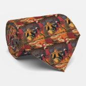  wetenschapsfiche Futuristic City Flying Car Stropdas (Opgerold)