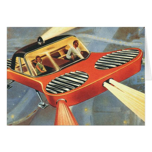  wetenschapsfiche Futuristische vliegende auto (Voorkant Horizontaal)