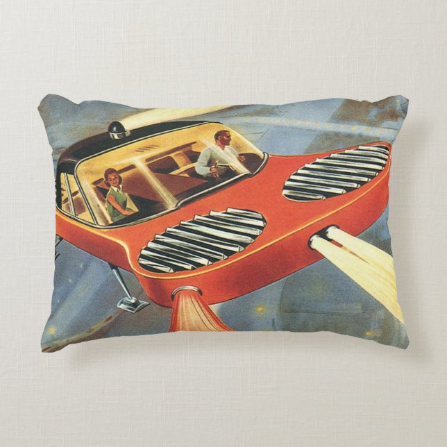  wetenschapsfiche Futuristische vliegende auto Accent Kussen (Voorkant)