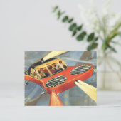 wetenschapsfiche Futuristische vliegende auto Briefkaart (Staand voorkant)