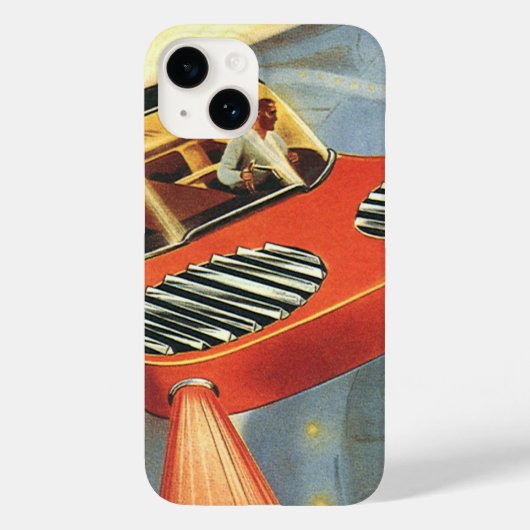 wetenschapsfiche Futuristische vliegende auto Case-Mate iPhone Case (Achterkant)