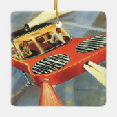  wetenschapsfiche Futuristische vliegende auto Keramisch Ornament (Voorkant)
