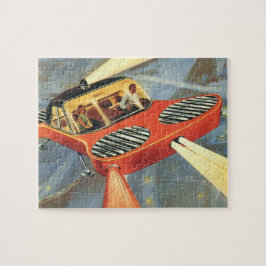  wetenschapsfiche Futuristische vliegende auto Legpuzzel