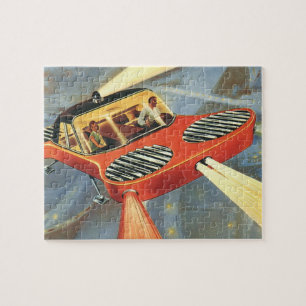 wetenschapsfiche Futuristische vliegende auto Legpuzzel