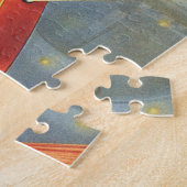  wetenschapsfiche Futuristische vliegende auto Legpuzzel (Zijkant)