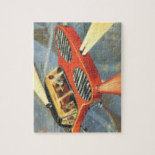  wetenschapsfiche Futuristische vliegende auto Legpuzzel (Verticaal)