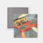  wetenschapsfiche Futuristische vliegende auto Magneet (Voorkant / Achterkant)