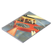  wetenschapsfiche Futuristische vliegende auto Notitieboek (Linkerzijde)