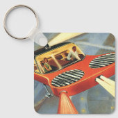  wetenschapsfiche Futuristische vliegende auto Sleutelhanger (Voorkant)