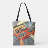  wetenschapsfiche Futuristische vliegende auto Tote Bag (Achterkant)