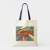  wetenschapsfiche Futuristische vliegende auto Tote Bag (Voorkant)