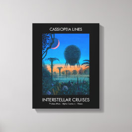 Wetenschapsfiche Interstellaire cruises Caspar Lin Canvas Afdruk