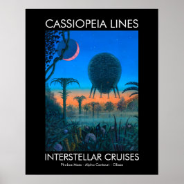 Wetenschapsfiche Interstellaire cruises Caspar Lin Poster