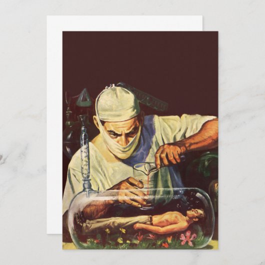 Wetenschapsfiche, Laboratory Mad Scientist (Voorkant / Achterkant)