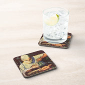  Wetenschapsfiche, Laboratory Mad Scientist Bier Onderzetter (Rechterzijde)