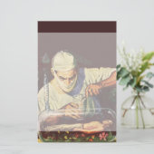  Wetenschapsfiche, Laboratory Mad Scientist Briefpapier (Staand voorkant)