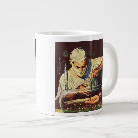  Wetenschapsfiche, Laboratory Mad Scientist Grote Koffiekop (Voorkant rechts)