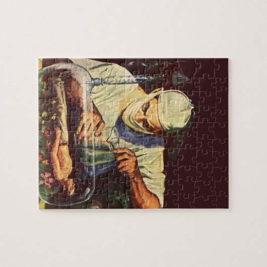  Wetenschapsfiche, Laboratory Mad Scientist Legpuzzel (Horizontaal)