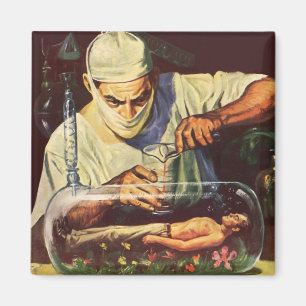 Wetenschapsfiche, Laboratory Mad Scientist Magneet